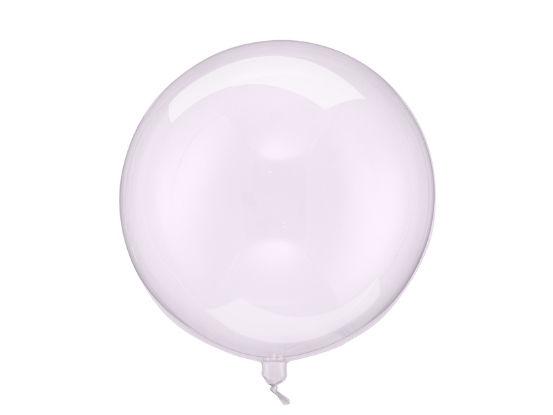 Balon Transparent mov, Bobo, 40 cm