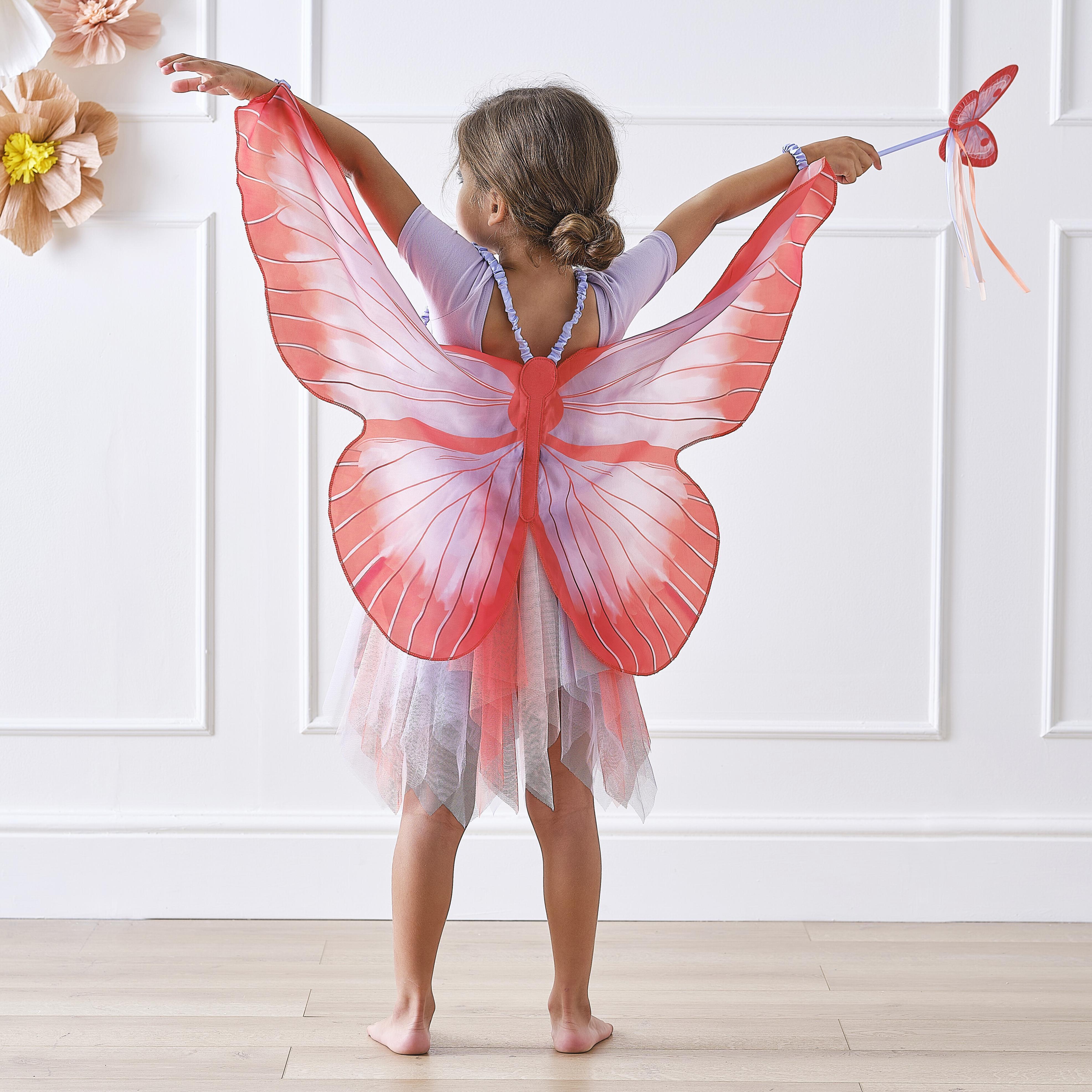 Bagheta cu Fluture Rosu si Lilac