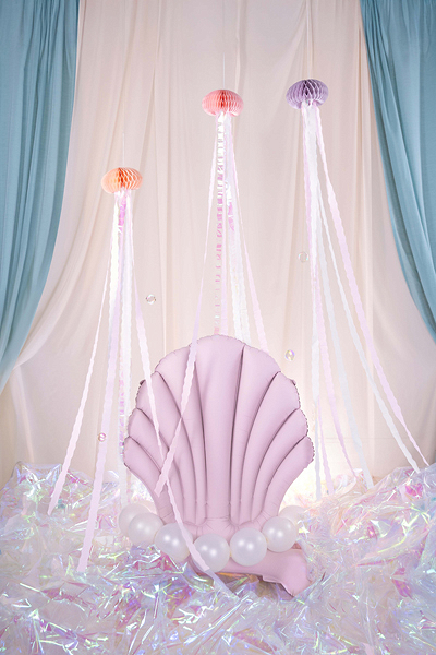 Balon din Folie Cochilie, 96x80 cm, Mov / Roz
