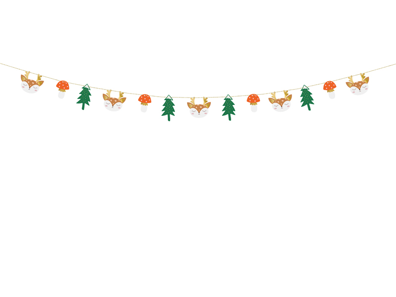Ghirlanda de padure pentru Craciun 1.7m, PartyDeco