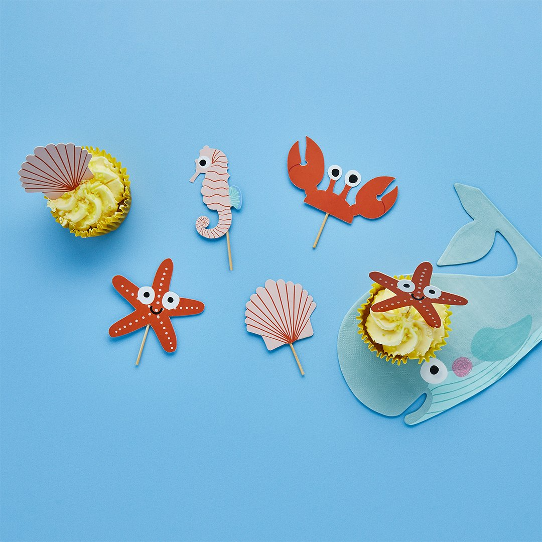 Set de 12 Decoruri pentru prajituri „Prietenii Marii”